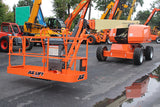 2019 JLG 660SJ TELESCOPIC BOOM LIFT AERIAL LIFT WITH JIB ARM 66' REACH DIESEL 4WD 3107 HOURS STOCK # BF9590319-NLE