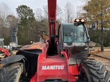 2018 MANITOU MHT790 20000 LB DIESEL PNEUMATIC TELEHANDLER 22' REACH ENCLOSED CAB WITH HEAT AND AC 6352 HOURS STOCK # BF9748879-AMAGA - United Lift Equipment LLC