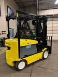 2019 YALE ERC080 8000 LB CAPACITY 36 VOLT ELECTRIC FORKLIFT 100/273" QUAD MAST SIDE SHIFTING FORK POSITIONER 1597 HOURS STOCK # BF9139219-BUF - United Lift LLC