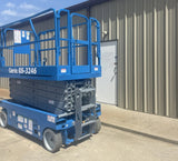 2007 GENIE GS3246 SCISSOR LIFT 32' REACH 24 VOLT ELECTRIC SMOOTH CUSHION TIRES 670 HOURS STOCK # BF999879-ARB - United Lift LLC