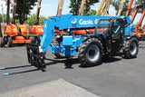 2016 GENIE GTH1056 10000 LB DIESEL TELESCOPIC FORKLIFT TELEHANDLER PNEUMATIC 4WD OUTRIGGERS ENCLOSED CAB WITH HEAT AND AC 2489 HOURS STOCK # BF9849179-NLE - United Lift LLC