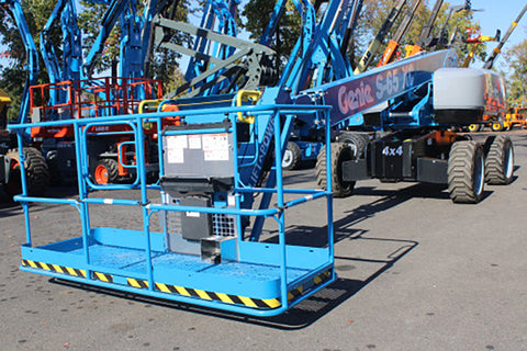 2024 GENIE S65XC TELESCOPIC STRAIGHT BOOM LIFT AERIAL LIFT WITH JIB ARM 65' REACH DIESEL 4WD BRAND NEW STOCK # BF9999529-NLE - United Lift LLC