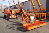 2020 JLG 460SJ TELESCOPIC STRAIGHT BOOM LIFT AERIAL LIFT WITH JIB ARM 46' REACH DIESEL 4WD 1272 HOURS STOCK # BF9445149-NLE - United Lift LLC