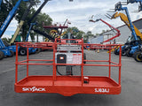 2014 SKYJACK SJ63AJ ARTICULATING BOOM LIFT AERIAL LIFT WITH JIB ARM 63' REACH DIESEL 4WD 2790 HOURS STOCK # BF9398629-NLE - United Lift LLC