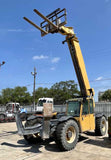 2010 CAT TL1255 12000 LB DIESEL TELESCOPIC FORKLIFT TELEHANDLER PNEUMATIC 4WD OUTRIGGERS ENCLOSED CAB 4400 HOURS STOCK # BF9847589-NLEQ - United Lift Equipment LLC