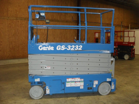 2008 GENIE GS3232 SCISSOR LIFT 32' REACH ELECTRIC SMOOTH CUSHION TIRES 411 HOURS STOCK # BF963579-WIB - United Lift Used & New Forklift Telehandler Scissor Lift Boomlift