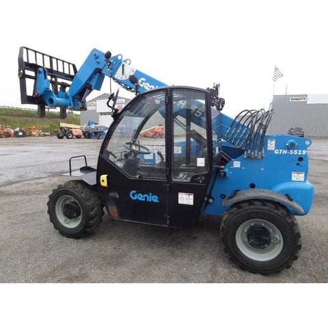 2015 GENIE GTH5519 5500 LB DIESEL TELESCOPIC FORKLIFT TELEHANDLER PNEUMATIC 4WD 792 HOURS STOCK # BF545489-629-VAOH - United Lift Used & New Forklift Telehandler Scissor Lift Boomlift
