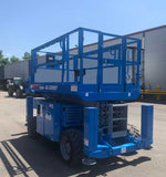 2013 GENIE GS3369RT DIESEL ROUGH TERRAIN SCISSOR LIFT 33′ REACH 4WD WITH OUTRIGGERS 1420 HOURS STOCK # BF9295159-NLEQ - United Lift Equipment LLC