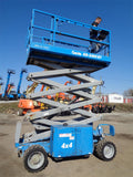 2013 GENIE GS3369RT DUAL FUEL ROUGH TERRAIN SCISSOR LIFT 33′ REACH 4WD 860 HOURS STOCK # BF9275149-VAOH - United Lift Equipment LLC