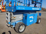 2013 GENIE GS3369RT DUAL FUEL ROUGH TERRAIN SCISSOR LIFT 33′ REACH 4WD 860 HOURS STOCK # BF9275149-VAOH - United Lift Equipment LLC