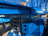 2012 GENIE GS3369RT DUAL FUEL ROUGH TERRAIN SCISSOR LIFT 33′ REACH 4WD 1696 HOURS STOCK # BF9184539-WIB - United Lift Used & New Forklift Telehandler Scissor Lift Boomlift