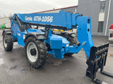 2018 GENIE GTH1056 10000 LB DIESEL TELESCOPIC FORKLIFT TELEHANDLER PNEUMATIC 4WD OUTRIGGERS OPEN CAB 2753 HOURS STOCK # BF91178499-NLPA - United Lift Equipment LLC