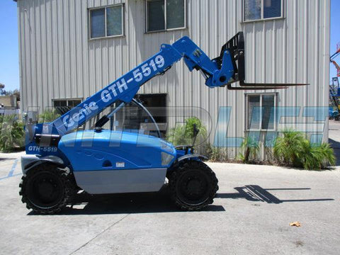 2012 GENIE GTH-5519 5500 LBS DIESEL TELEHANDLER FORKLIFT 4WD PNEUMATIC 2448 HOURS STOCK # BF9365259-PABCA - United Lift Used & New Forklift Telehandler Scissor Lift Boomlift