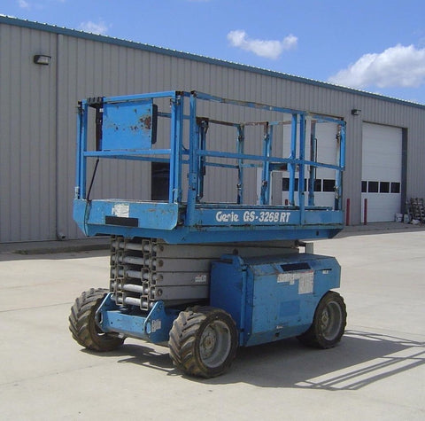 2007 GENIE GS3268RT SCISSOR LIFT 32' REACH DIESEL ROUGH TERRAIN 4WD 2585 HOURS STOCK # BF9135219-KENE - United Lift Used & New Forklift Telehandler Scissor Lift Boomlift