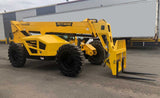2018 PETTIBONE T944X 9000 LB DIESEL TELESCOPIC FORKLIFT TELEHANDLER PNEUMATIC ENCLOSED CAB SIDE TILT CARRIAGE 1715 HOURS STOCK # BF91124739-NLEQ - United Lift Equipment LLC