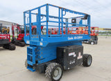 2015 GENIE GS3369RT DIESEL ROUGH TERRAIN SCISSOR LIFT 33′ REACH 4WD 1890 HOURS STOCK # BF9191139-BDEB - United Lift Equipment LLC