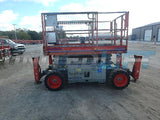 2011 SKYJACK SJ6826RT SCISSOR LIFT 26' REACH DIESEL PNEUMATIC TIRES OUTRIGGERS 1877 HOURS STOCK # BF9118519-WIB - United Lift Used & New Forklift Telehandler Scissor Lift Boomlift