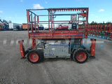 2011 SKYJACK SJ6826RT SCISSOR LIFT 26' REACH DIESEL PNEUMATIC TIRES OUTRIGGERS 1877 HOURS STOCK # BF9118519-WIB - United Lift Used & New Forklift Telehandler Scissor Lift Boomlift