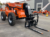 2017 SKYTRAK 6042 6000 LB DIESEL TELESCOPIC FORKLIFT TELEHANDLER PNEUMATIC 4WD ENCLOSED HEATED CAB 3185 HOURS STOCK # BF9849759-NLEQ - United Lift Equipment LLC