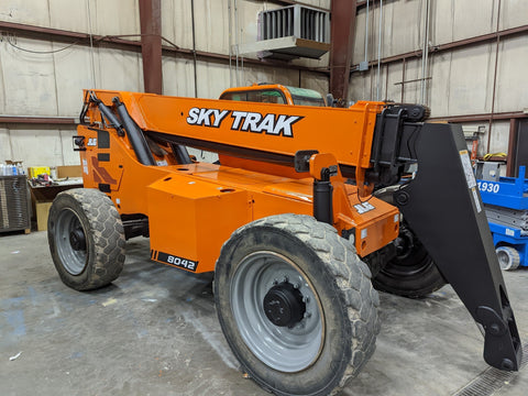 2013 JLG SKYTRAK 8042 8000 LB DIESEL TELESCOPIC FORKLIFT TELEHANDLER 4WD ENCLOSED HEATED CAB 3625 HOURS STOCK # BF9786549-WIB - United Lift Equipment LLC