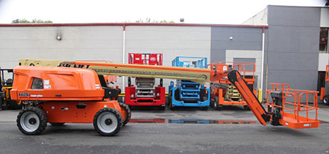 2019 JLG 660SJ TELESCOPIC BOOM LIFT AERIAL LIFT WITH JIB ARM 66' REACH DIESEL 4WD 3107 HOURS STOCK # BF9590319-NLE