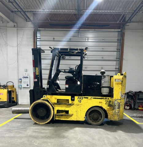 2019 HOIST FKS20 40000 LB LP GAS FORKLIFT 112/82" 2 STAGE MAST LP GAS CUSHION 3450 HOURS 34" LONG COIL RAM STOCK # BF9927519-NTOH