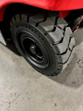 2014 LINDE RX60-30L 6000 LB ELECTRIC FORKLIFT PNEUMATIC 90/188" 3 STAGE MAST SIDE SHIFTING FORK POSITIONER STOCK # BF9189449-BUF - United Lift Equipment LLC