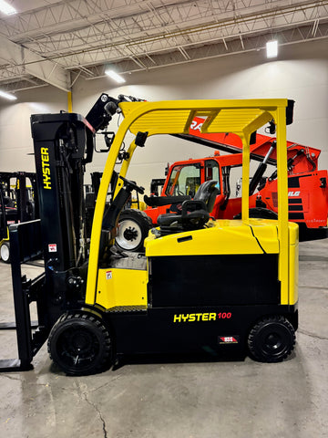 2019 HYSTER E100XN 10000 LBS ELECTRIC 94/185" 3 STAGE MAST SIDE SHIFTER ONLY 1,102 HOURS STK# BF9267129-BUF - United Lift Equipment LLC