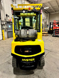 2020 HYSTER H50FT 5000 LB LP GAS FORKLIFT PNEUMATIC 89/195" 3 STAGE MAST SIDE SHIFTING FORK POSITIONER ENCLOSED CAB with HEAT 863 HOURS STOCK # BF9211329-BUF - United Lift Equipment LLC