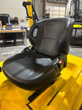 2019 HYSTER J40XN 4000 LB 4 WHEEL 36 VOLT ELECTRIC FORKLIFT CUSHION 90/259" QUAD MAST SIDE SHIFTER 986 HOURS STOCK # BF989129-BUF - United Lift LLC
