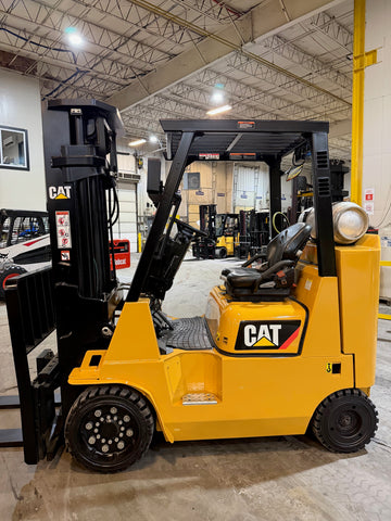 2021 CATERPILLAR GC40K 8000 LB LP GAS FORKLIFT CUSHION 92/201" 3 STAGE MAST SIDE SHIFTER 1473 ORIGINAL HOURS STOCK # BF9147749-BUF