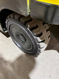 2021 HYSTER E120XN 12000 LBS 48V ELECTRIC 94/185" 3 STAGE MAST SIDE SHIFTING FORK POSITIONER PLUMBED 4 WAYS TO CARRIAGE 1,210 HOURS STK# BF9247349-BUF - United Lift LLC