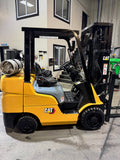 2021 CATERPILLAR/MITSUBISHI FGC33N 6500 LB LP GAS FORKLIFT CUSHION 88/185 3 STAGE MAST SIDE SHIFTER UNDER 892 HOURS STOCK # BF9155479-BUF - United Lift LLC