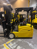 2020 YALE ERP040VTN 4000 LB 89/259" QUAD MAST SIDE SHIFTING FORK POSITIONER 3 WHEEL 36V ELECTRIC FORKLIFT 722 HOURS STOCK # BF9116179-BUF - United Lift LLC