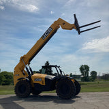 2015 JCB 509-42 9000 LB DIESEL TELESCOPIC FORKLIFT TELEHANDLER PNEUMATIC 4WD OPEN CAB 3004 HOURS STOCK # BF9648599-WIB - United Lift Equipment LLC