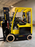 2022 HYSTER E50XN-33 5000 LB ELECTRIC CUSHION 90/206" 3 STAGE MAST NON MARKING TIRES SIDE SHIFTER 847 HOURS STOCK # BF9127449-BUF - United Lift LLC