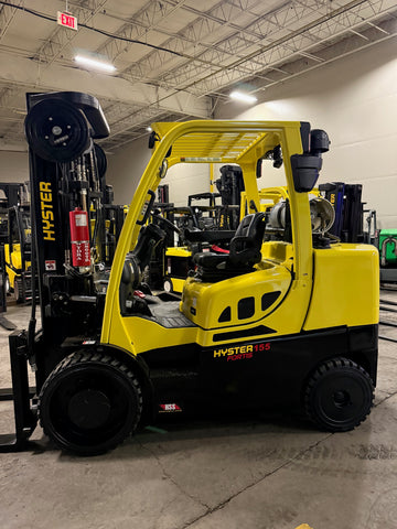 2021 HYSTER S155FT 15500 LB LP GAS FORKLIFT CUSHION 99/185" 3 STAGE MAST SIDE SHIFTER or SS/FP CAN BE ADDED PLUMBED 4 WAYS TO CARRIAGE 1197 HOURS STOCK # BF9543429-BUF