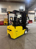 2022 YALE ERP040VTN36TQ090 4000 LB 90/259" QUAD MAST SIDE SHIFTING FORK POSITIONER 3 WHEEL 36V ELECTRIC FORKLIFT 848 HOURS STOCK # BF9116179-BUF - United Lift LLC
