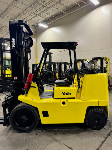 2008 YALE GLC155 15500 LB LP GAS FORKLIFT CUSHION 112/220" 3 STAGE MAST SIDE SHIFTING FORK POSITIONER 1039 HOURS STOCK # BF9217789-BUF