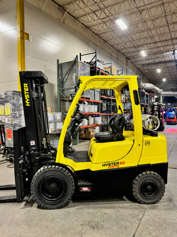 2020 HYSTER H60FT 6000 LB LP GAS FORKLIFT PNEUMATIC 90/188" 3 STAGE MAST SIDE SHIFTING FORK POSITIONER 1,292 HOURS STOCK # BF9224979-BUF - United Lift Equipment LLC