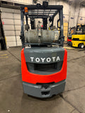 2020 TOYOTA 8FGCU30 6000 LB LP GAS FORKLIFT 876 HOURS CUSHION 87/187" 3 STAGE MAST SIDE SHIFTING FORK POSITIONER 4 WAY PLUMBING STOCK # BF9212679-BUF