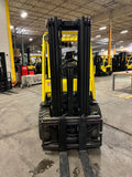 2017 HYSTER H60FT 6000 LB DIESEL FORKLIFT PNEUMATIC 86/181" 3 STAGE MAST SIDE SHIFTER 1,130 HOURS STOCK # BF9229349-BUF