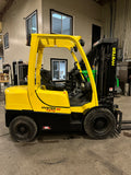 2017 HYSTER H60FT 6000 LB DIESEL FORKLIFT PNEUMATIC 86/181" 3 STAGE MAST SIDE SHIFTER 1,130 HOURS STOCK # BF9229349-BUF