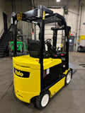 2019 YALE ERC050VG 5000 LB 48 VOLT ELECTRIC TREADED CUSHION TIRE SIDE SHIFTER FORKLIFT 87/126" 2 STAGE FULL FREE LIFT MAST 863 HOURS STOCK # BF979279-BUF