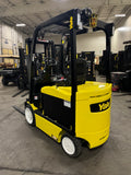 2019 YALE ERC050VG 5000 LB 48 VOLT ELECTRIC TREADED CUSHION TIRE SIDE SHIFTER FORKLIFT 87/126" 2 STAGE FULL FREE LIFT MAST 863 HOURS STOCK # BF979279-BUF