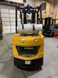 2019 CATERPILLAR 2C6000 6000 LB LP GAS FORKLIFT CUSHION 82/185" 3 STAGE MAST SIDE SHIFTER ORIGNAL PAINT 2408 HOURS STOCK # BF985339-BUF