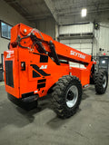 2014 SKYTRAK 6042 6000 LB DIESEL TELESCOPIC FORKLIFT TELEHANDLER PNEUMATIC 4WD HEATED CAB STOCK # BF9347569-BUF