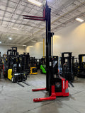2015 RAYMOND DSX40 4000 LB ELECTRIC FORKLIFT WALKIE STACKER 72/150 3 STAGE MAST CUSHION SIDE SHIFTER 7267 HOURS STOCK # BF926629-BUF