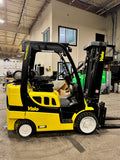 2018 YALE GLC060VXN 6000 LB LP GAS FORKLIFT CUSHION 88/187" 3 STAGE MAST SIDE SHIFTER 1477 HOURS STOCK # BF9192529-BUF - United Lift Equipment LLC