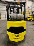 2018 YALE GLC060VXN 6000 LB LP GAS FORKLIFT CUSHION 88/187" 3 STAGE MAST SIDE SHIFTER 1477 HOURS STOCK # BF9192529-BUF - United Lift Equipment LLC